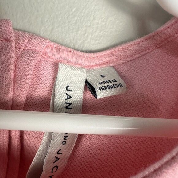 Janie and Jack Girls Pink Sleeveless Ruffle Top Shirt Size 6 - Picture 2 of 4